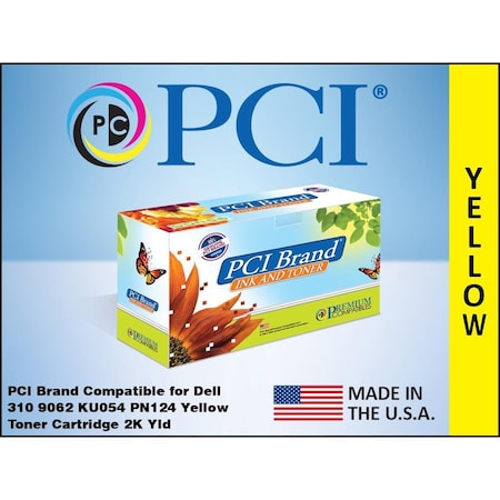 Pci Pci New Compatible Dell 310-9062 Ku054 Pn124 Xl High-Yield Yellow 310-9062PC